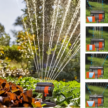 16-Nozzle Rotating Garden Sprinkler – 180° Adjustable Lawn & Garden Watering System