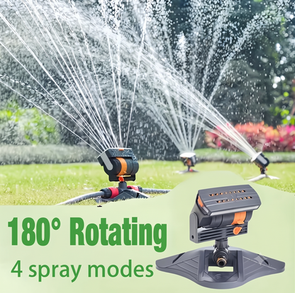 16-Nozzle Rotating Garden Sprinkler – 180° Adjustable Lawn & Garden Watering System