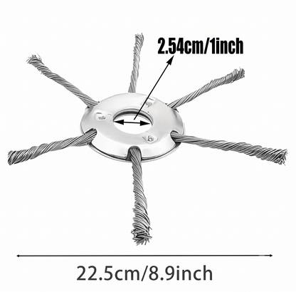 🔥 30% OFF | BUY 6 GET 3 FREE 👨‍🌾 6 Inch Steel Wire Brush Cutter Trimmer Head