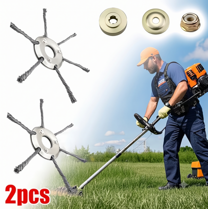 🔥 30% OFF | BUY 6 GET 3 FREE 👨‍🌾 6 Inch Steel Wire Brush Cutter Trimmer Head
