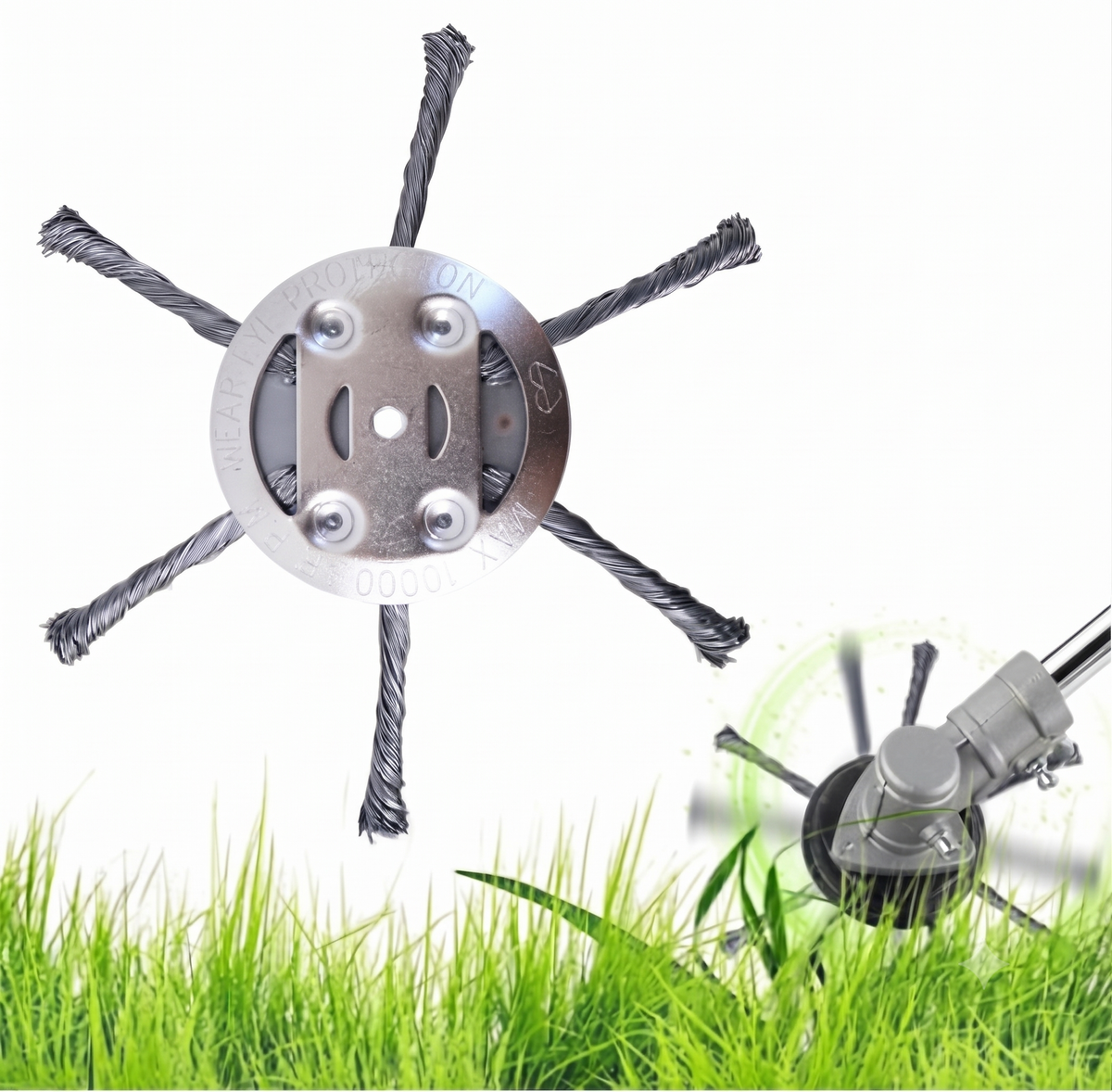 🔥 30% OFF | BUY 6 GET 3 FREE 👨‍🌾 6 Inch Steel Wire Brush Cutter Trimmer Head