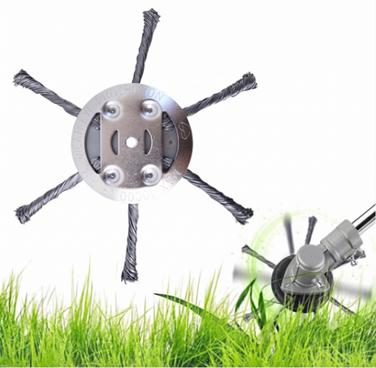 🔥 30% OFF | BUY 6 GET 3 FREE 👨‍🌾 6 Inch Steel Wire Brush Cutter Trimmer Head