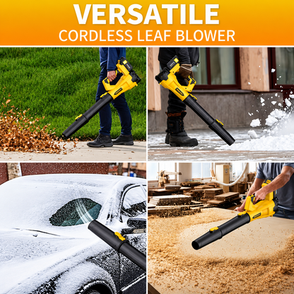 Cordless Leaf Blower 580CFM 160MPH, 6-Speed Electric Yard Blower with 4.0Ah Battery, Lightweight for Lawn, Snow & Pet Hair