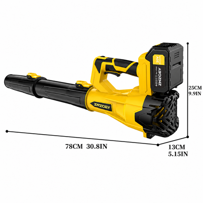 Cordless Leaf Blower 580CFM 160MPH, 6-Speed Electric Yard Blower with 4.0Ah Battery, Lightweight for Lawn, Snow & Pet Hair